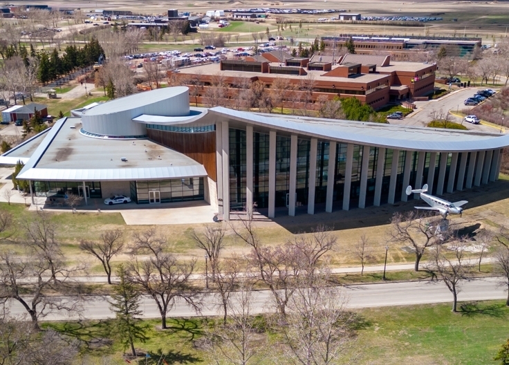 Drone photo of the RCMP Heritage Centre